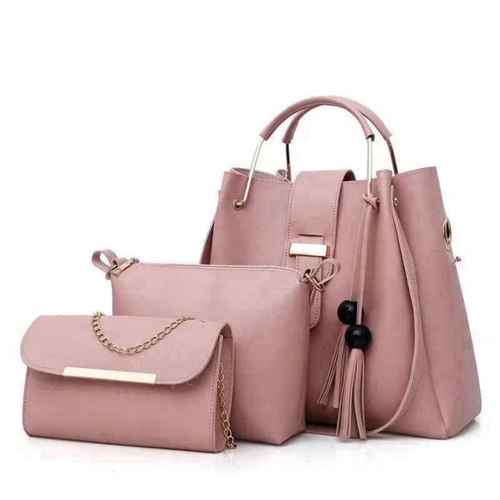 3-Piece%20Women%E2%80%99s%20Handbag%20Set%20with%20Adjustable%20Long%20Shoulder%20Strap%20-%20Textured%20PU%20Leather%20Large%20Capacity%20Tote%20Bag%20with%20Crossbody%20Purse%20&%20Mini%20Pouch%20-%20Stylish%20Ladies%20Casual%20Fashion%20Bags%20-%20New%202026%20Collection%20-%20Image%203