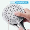 3 level adjustable water saving pressure shower head with shower hose. 
