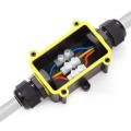Junction Box Waterproof IP68 2 Way Plug Line M20 Coaxial Cable Connector Wire Range 5 to 12mm Outdoor Electric Power Cord Boxes. 