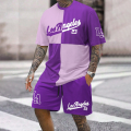 2024 New Fashion 3D Printed Men's Suit Oversized Clothing Short Sleeve Shorts Suit Men's Sportswear Summer Casual Suit.