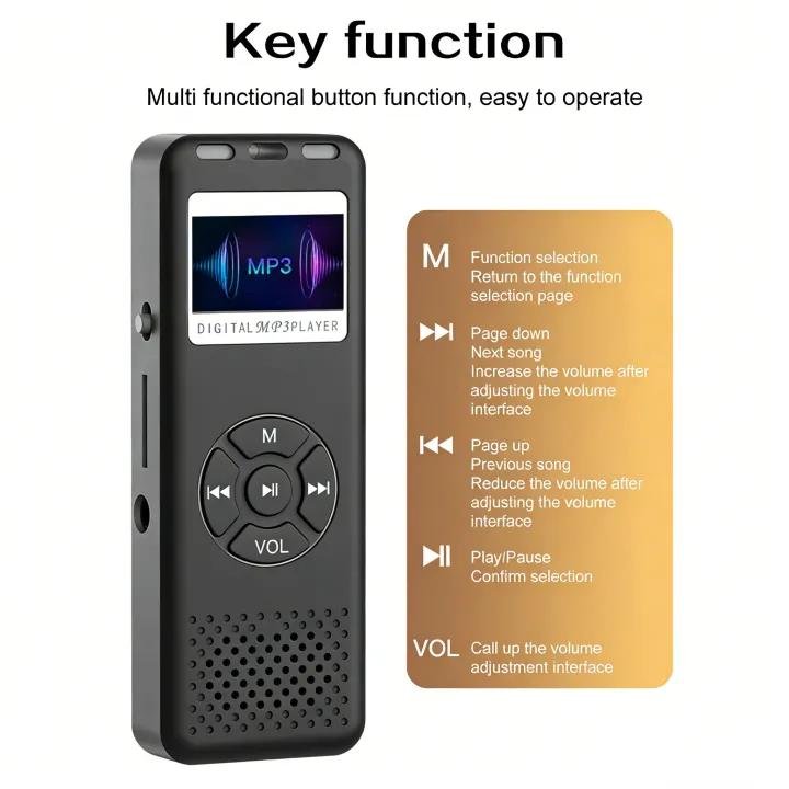 Digital%20Audio/Sound/Voice%20Recorder%20Mini%20MP3%20Player%20Voice%20Recorder%20FM%20Radio%20HiFi%20Sound%20Portable%20MP3%20UP%20to%2064GB%20High%20Capacity%20-%20Image%204