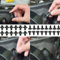 190pcs Car Retainer Clips 6 Sizes Fasteners Automotive Plastic Clips Kit Auto Trim Panel Clip Mixed Car Body Bumper Rivet. 