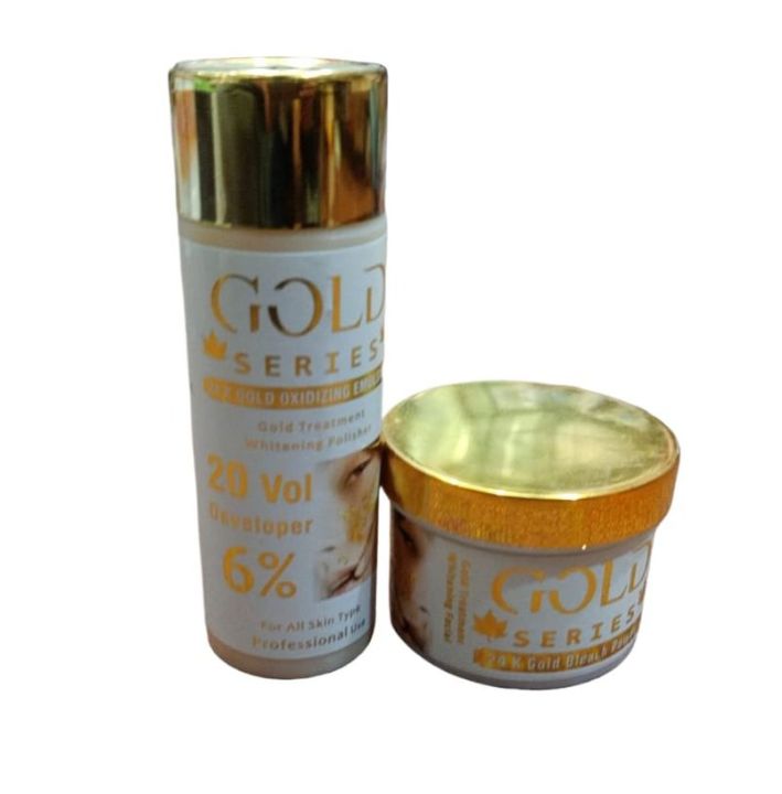 Gold series 24k skin polish bleach set