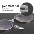 KAMMPT 5/10/20 Pairs Water Drop Shaped Elastic Nose Brackets Oval Transparent Screw-in Glasses Nose Pads for Eyewear Repairing. 