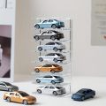 7-layer Mini Car Model Storage Rack,Acrylic Multi-layer Display Stand,Children's Toy Car Desktop Organizer,vertically Stored. 