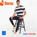 premium quality Staipe/Check cotton T-shirt for men. Cotton staipe Tshirt.