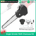 Angle Grinder Refit Chainsaw Conversion Kit 4/6 Inch Chainsaw Bracket Change Angle Grinder Into Chain Saw Woodworking Power Tool. 