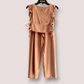 6-8 years old girl cotton oneset top+long pant (New). 