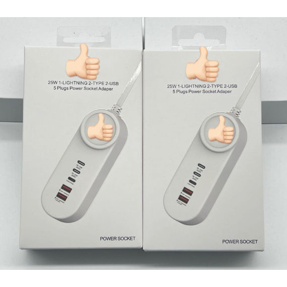 Quick Charge 35W USB-C + c power socket 4 plugs power socket