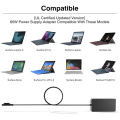 Laptop Charger 65W Adapter Compatible for Microsoft Surface Pro 9/8/X/7/6/5/4/3, Surface Laptop 5/Studio/4/Go/3/2/1,Surface Book. 