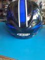 ANG HELMETS Half Face Blue And Black. 