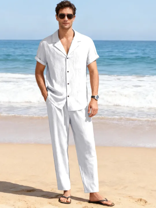 Men%20Beach%20Short%20Sleeve%20Shirt%20Pants%20Set%20Summer%20Casual%20Ice%20Silk%20Polo%20Shirt%20Long%20Pants%202-Piece%20Set%20Trendy%20Daily%20Male%20Suit%20-%20Image%202