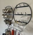 Metal Coffee Cup Rack Wall Mounted Coffee Mug Hanger Wall Mug Rack in Kitchen or Coffee Bar for Mug Display or Storage, Wall Coffee Mug Holder -Space Saver. 