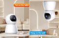5MP Mini WiFi IP Camera IR Night Vision Security Surveillance Camera with Two Way Audio and AI based Motion Tracking Wifi Camera. 