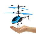 Helicopter with Radio Remote Control and Hand Sensor Charging Helicopter 2 in 1 Toys with 3D Light Toys for Boys Kids (Indoor & Outdoor Flying)(Multicolour). 