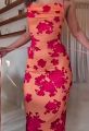 Wholesale of backless lace-up and printed halter dresses for women in summer 2025.