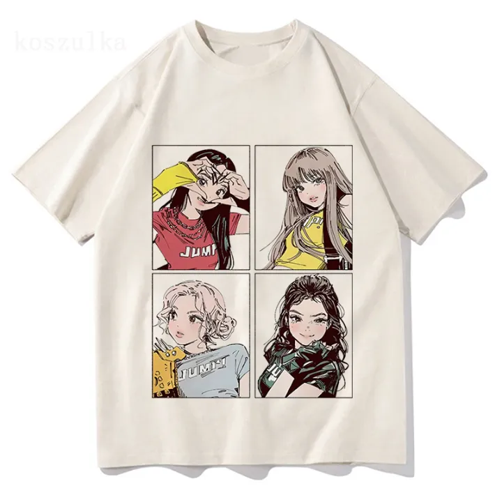 2025%20%20BP%20Jump%20Tshirts%20Pink%20Girls%20Band%20Clothing%20Adorable%20Anime%20Graphic%20T%20Shirts%20Summer%20High%20Quality%20Cotton%20Comfortable%20Tops%20-%20Image%207