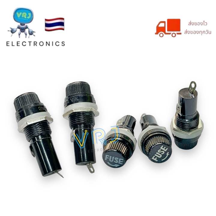 Fuse with Screw-On Film Head (Pack of 3) 15A-125V Size 20~30mm, Ready for Delivery in Thailand.