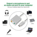 C.external sound card type C 7.1 channel for Mac book, Pro, air cable length 20 m.. 