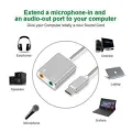 External sound card type C 7.1 channel for Mac book, Pro, air cable length 20 m.. 