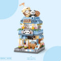City Street View Building Block Set DIY Ice Cream Coffee Flower Shop Model Building Toy Ideal for Home Decor and Holiday . 