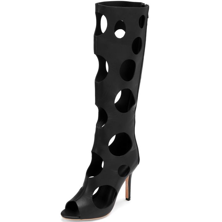 Women's%20Hollow%20Out%20High%20Heel%20Sandals%20Peep%20Toe%20Thin%20Heel%20Knee%20High%20Boots%20Summer%20Gladiator%20Cut%20Out%20Shoes%20for%20Party,Club,Streetwear%20-%20Image%205