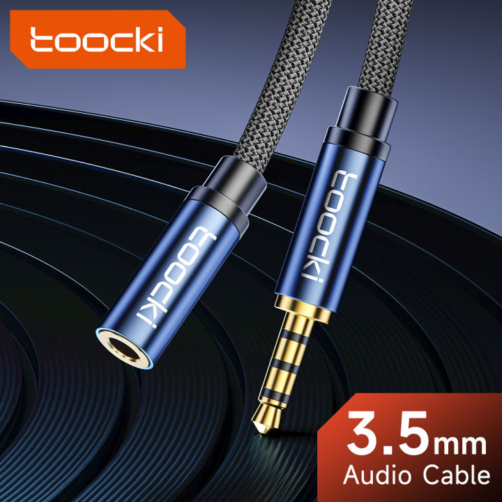 Toocki 3.5mm Wire for headphone Male to Female Cable Support Microphone