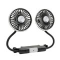 Car Flash F310 Car Double Head Light with Soft Tube Seat Fan Creative Practical Car Interior Multi angle Car Use. 