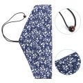 Natural Wooden Spoon Fork Chopsticks Combination Portable Travel Cloth Bag Handmade Kitchen Cutlery Set Japanese Style.