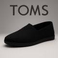 TOMS Unisex Syanno Black Canvas Shoes Sneakers Light Weight For Casual Outdoor Function Wear Loafers. 