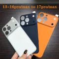 For IPhone 16 15 14 Pro Max Convert to 17 Pro Max Back Sticker Protection Cover with Fake Camera Lens Protector. 