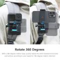 Vamson for Insta360 X3 Accessories 360 Degree Rotary Backpack Clip Clamp Mount for Insta360 One X2  Action 3 2 Go Pro Camera. 