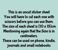Cozy Sticker sheet (Uncut sheet) - Sheet size: (10 x 15)cm. 