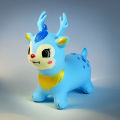 Inflatable Jumping Deer Ride on Toy Jumping Horse Thickened PVC Design for Safe Indoor Outdoor Play Balance Training. 