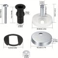 2Pcs Toilet Seat Fittings Quick Release Toilet Seat Fixings Hinge Fixing Top Fix Nuts Screws Toilet Seat Screws Replacement.