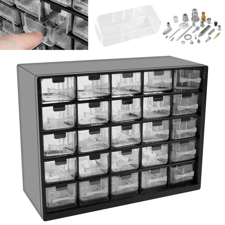 25%20Drawers%20Stackable%20Storage%20Cabinet%20Tool%20Parts%20Storage%20Clear%20Organizer%20with%20Drawers%20Table%20Drawer%20Organizer%20For%20Screw%20Nut%20Nails%20-%20Image%202