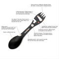 10 in 1 multifunctional outdoor camping survival fork spoon kitchen wrench bottle opener spoon outdoor accessories tool.