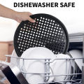 LMETJMA Pizza Pan With Holes Carbon Steel Perforated Non-Stick Pizza Tray for Oven Pizza Crisper Pan Dishwasher Safe JT139. 