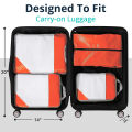 4pcs/set Portable Travel Packing Bag Thickened Waterproof Clothes Compression Storage Bag Shoes Clothes Travel Bags Packing Cube. 