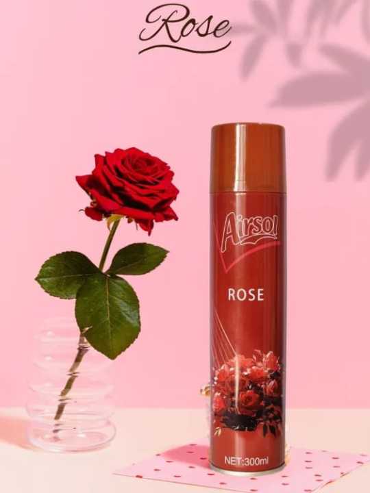 Airsol Strong Scented Room Fresher Rose Spray (300Ml)