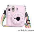 1Pc Shiny Crystal Camera Case For Fujifilm Instax Mini 12 Transparent Glitter Cover Bag With Strap 12.