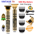 Vintage T9 Professional Hair Trimmer | Cordless & Rechargeable Hair  Cutting Machine. 