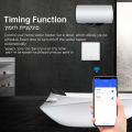 Manhot WiFi Smart Water Heater Button Switch 40A 8800W EU Standard Smart Life APP Voice Control Work with Tuya Alexa  Home. 