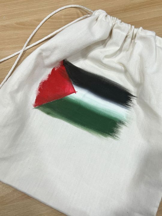 Palestinian Flag Drawstring Bag