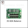 12.6V, 3S 40A/60A BMS Li-ion battery protection board. 