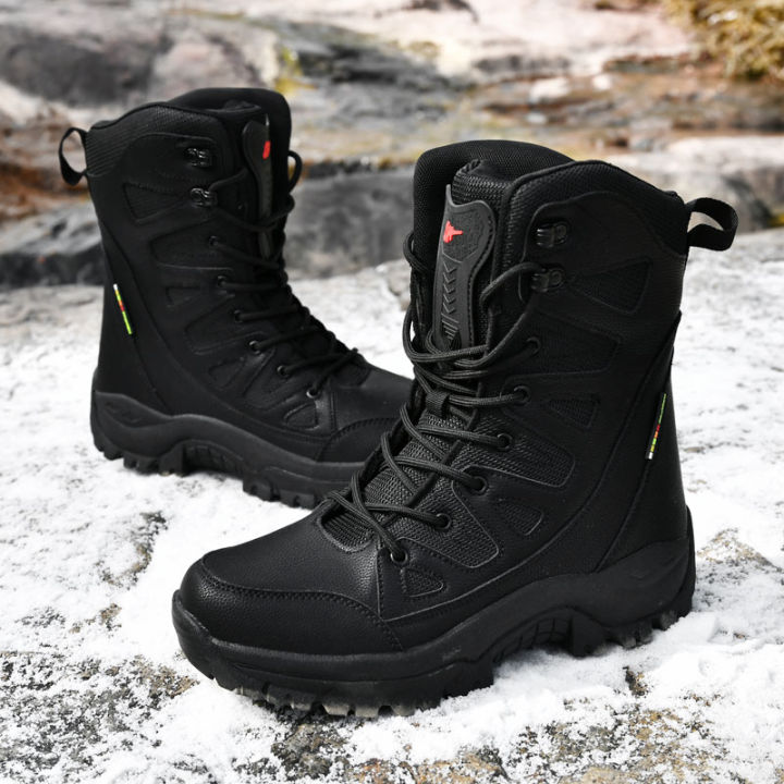 Men%20Motorcycle%20Tactical%20Boots%20Lace%20Up%20Women%20Army%20Warm%20Comfortable%20Climbing%20Hiking%20Shoes%20Plush%20Unisex%20Hunting%20Boots%20High%20Quality%20-%20Image%206