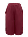 FLASH DEAL Women's Casual Knee Length Shorts 2025 Summer New Elastic Waist Loose Fit Solid Color Shorts with Side Button Detail. 