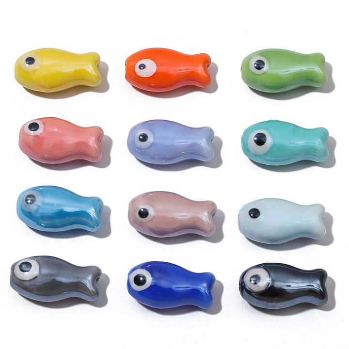 10PCS%20Retro%20Small%20Fish%20Beads%20Charms%20Ceramic%20Spacer%20Loose%20Beads%20For%20Jewelry%20Making%20Crafts%20Handmade%20DIY%20Bracelet%20Accessories%20-%20Image%206