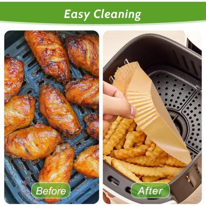 23cm%20Baking%20Paper%20Hot%20Air%20Fryer%20Liners%20Disposable%20Non-stick%20Oil-proof%20Baking%20Paper%20Liner%20for%20Oven%20Microwave%20Roasting%20Accessor%20-%20Image%204
