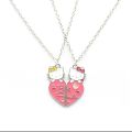 pink colour hello kitty best friend locket for 2 bff locket necklace for your best friend. 